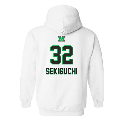 Marshall - NCAA Men's Soccer : Masaya Sekiguchi - Generic Shersey Hooded Sweatshirt