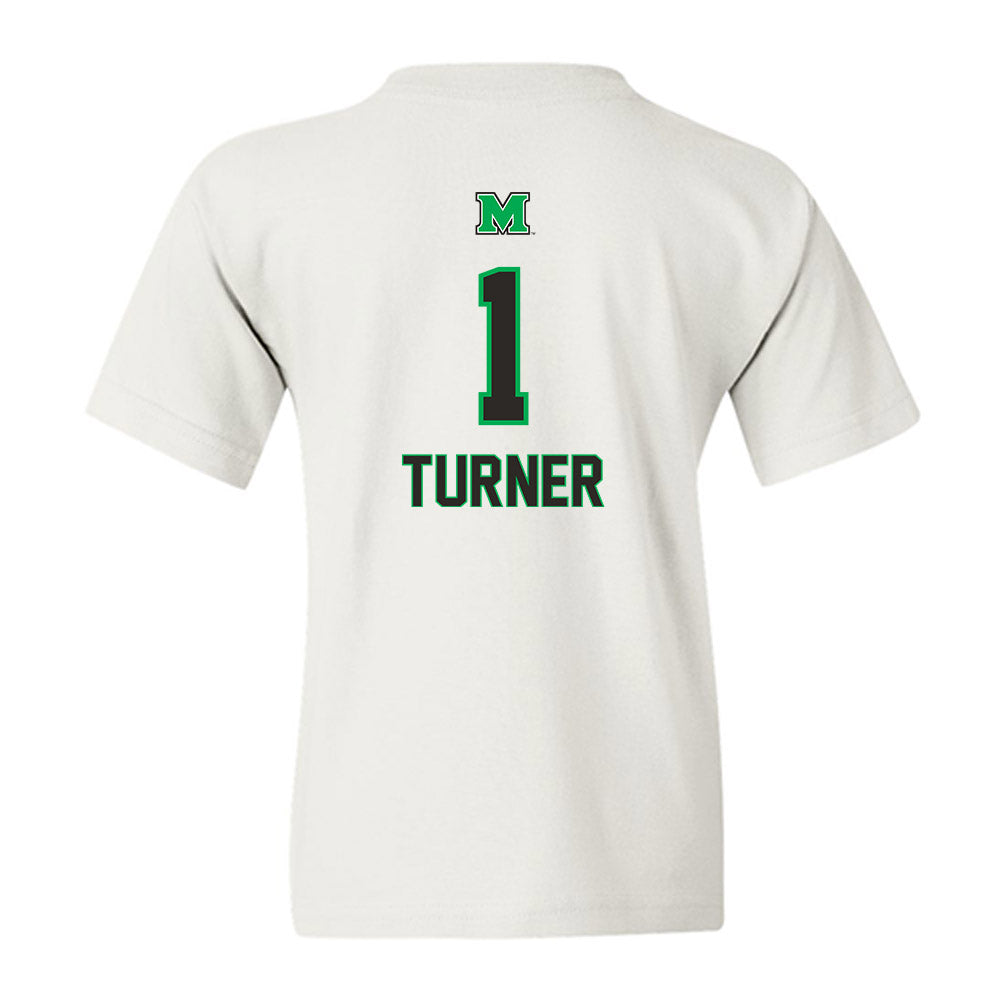 Marshall - NCAA Football : Zion Turner - Generic Shersey Youth T-Shirt-1