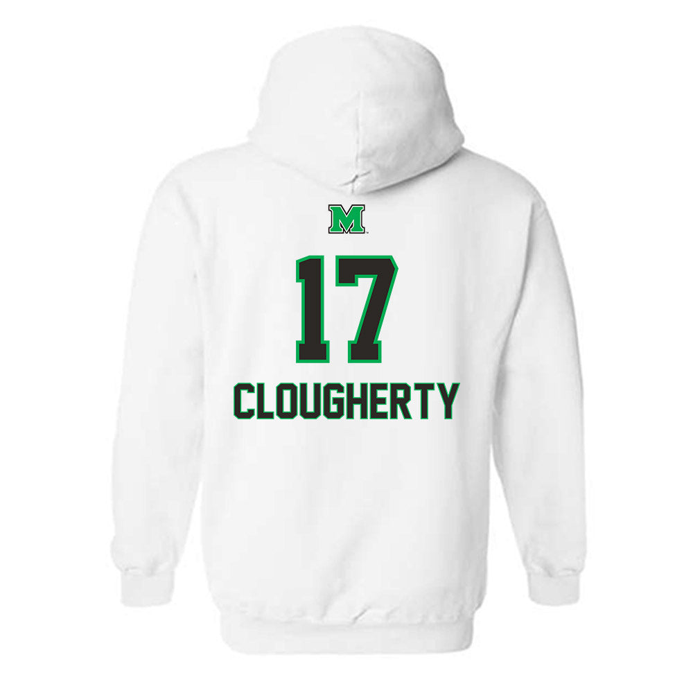 Marshall - NCAA Football : Jack Clougherty - Generic Shersey Hooded Sweatshirt-1