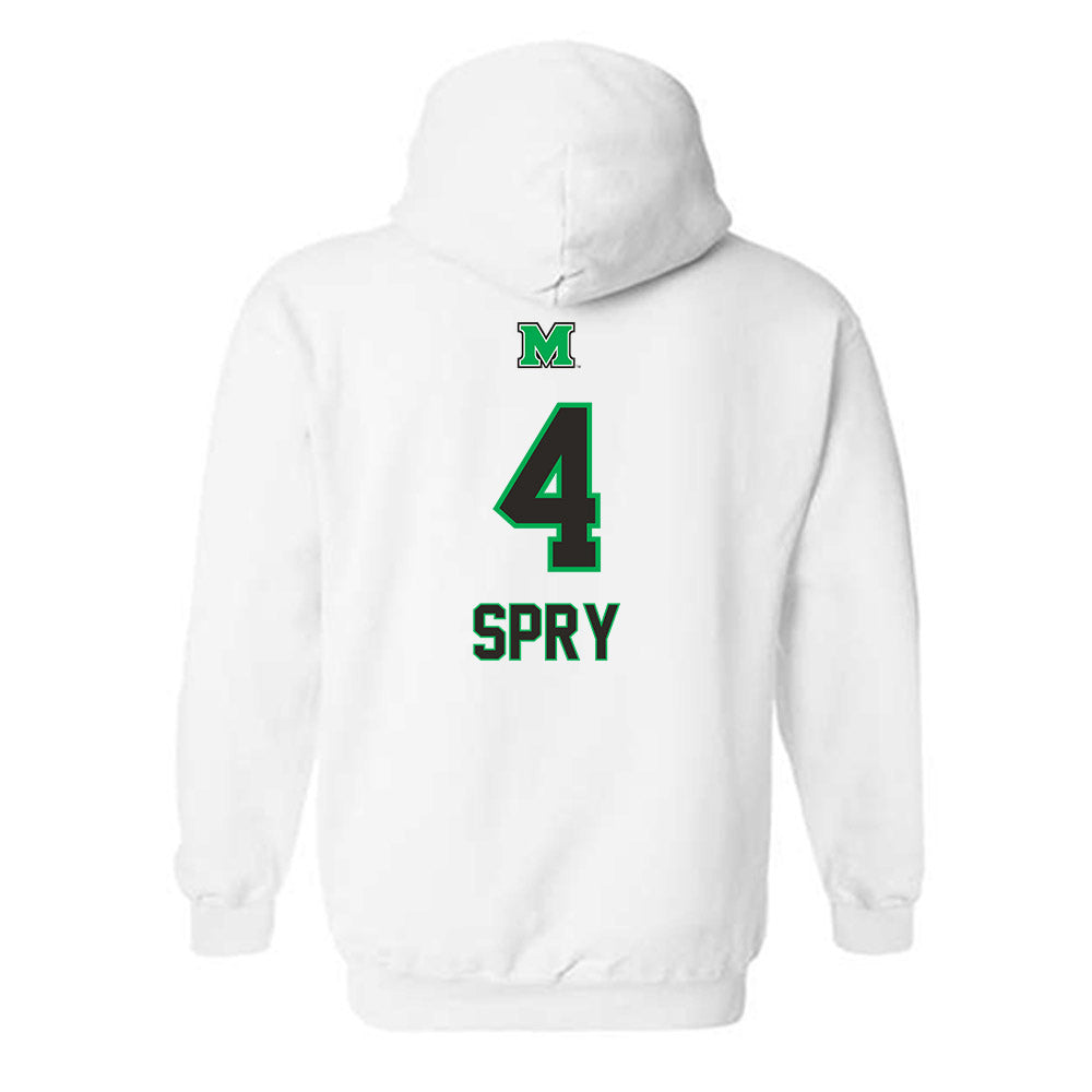 Marshall - NCAA Softball : Kate Spry - Generic Shersey Hooded Sweatshirt-1