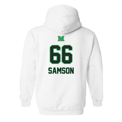 Marshall - NCAA Football : Gauge Samson - Generic Shersey Hooded Sweatshirt