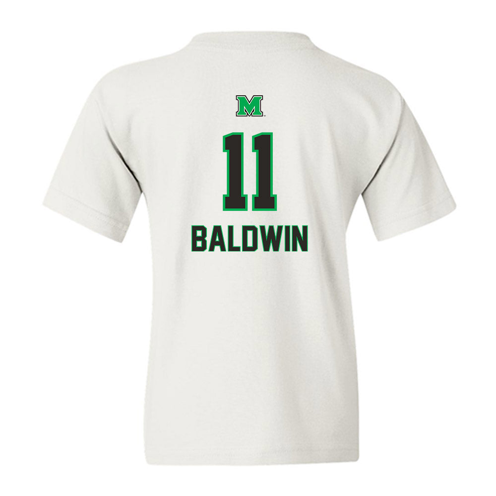 Marshall - NCAA Football : Jakolbe Baldwin - Generic Shersey Youth T-Shirt-1