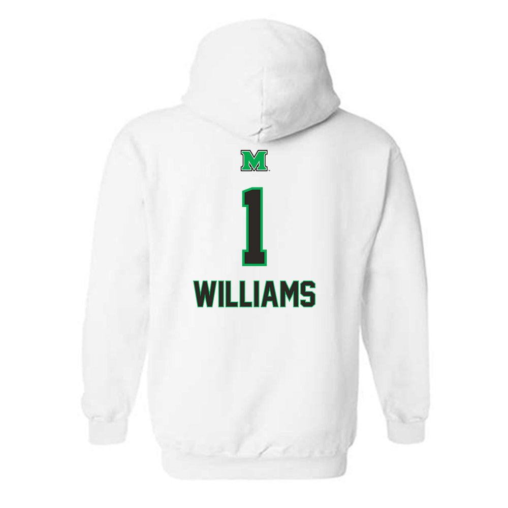 Marshall - NCAA Women's Basketball : TreShondra Williams - Generic Shersey Hooded Sweatshirt-1
