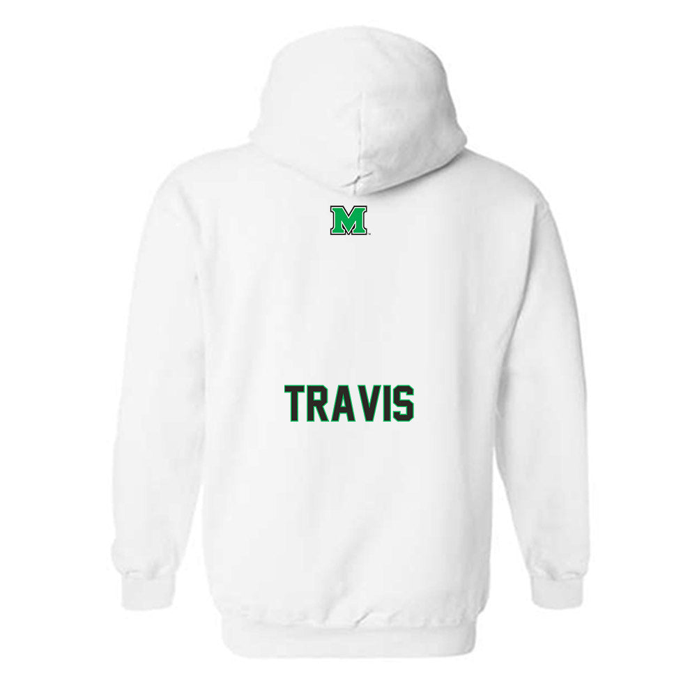 Marshall - NCAA Women's Track & Field : Azure Travis - Generic Shersey Hooded Sweatshirt