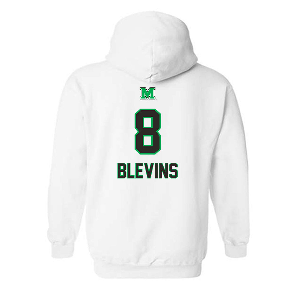 Marshall - NCAA Baseball : Bryce Blevins - Generic Shersey Hooded Sweatshirt-1