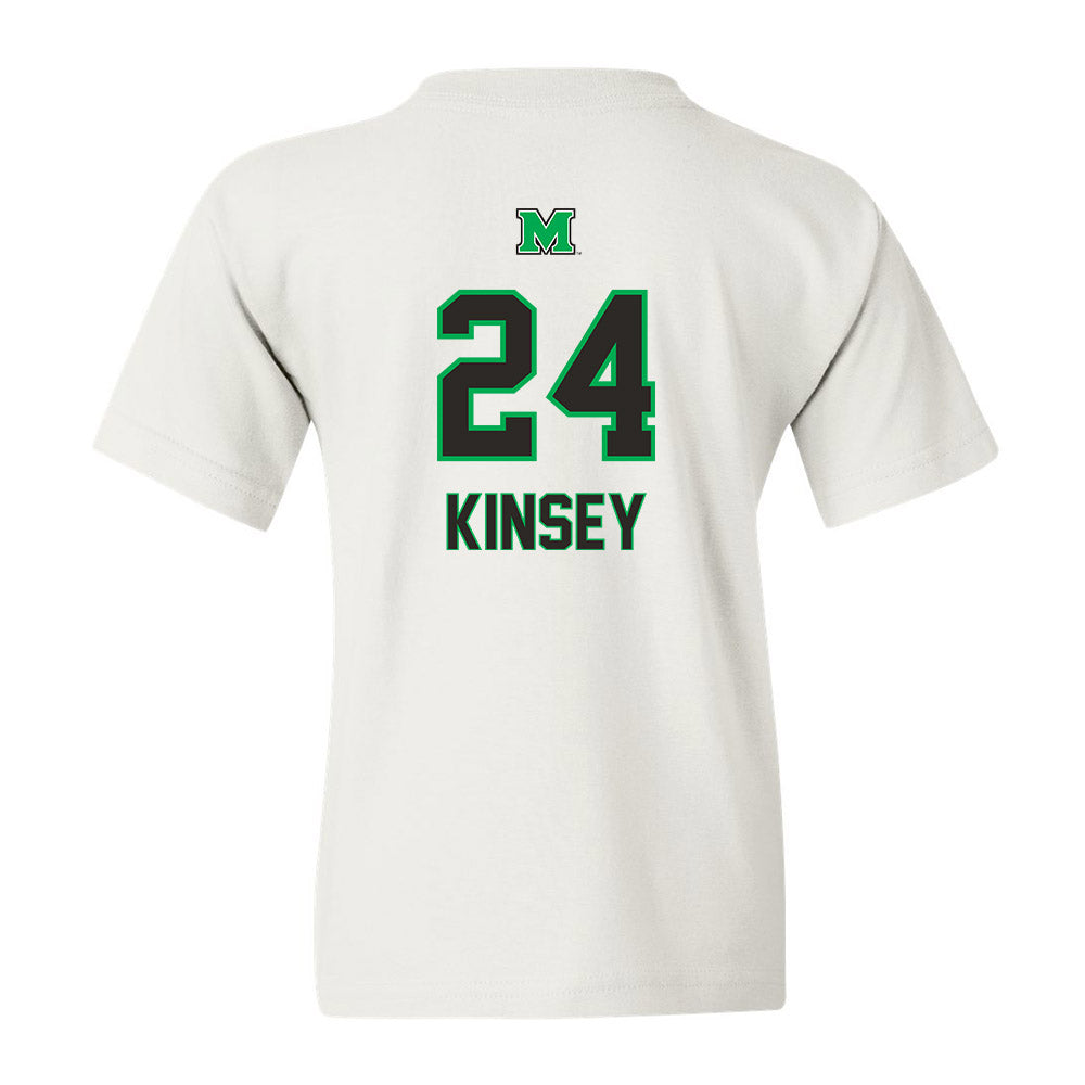 Marshall - NCAA Men's Basketball : Taevion Kinsey - Generic Shersey Youth T-Shirt