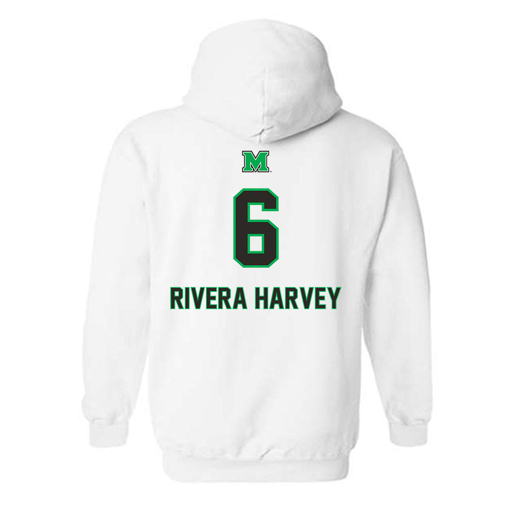 Marshall - NCAA Football : Jalil Rivera Harvey - Generic Shersey Hooded Sweatshirt-1