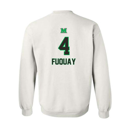 Marshall - NCAA Men's Basketball : Andrew Fuquay - Generic Shersey Crewneck Sweatshirt-1