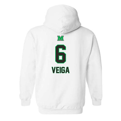 Marshall - NCAA Men's Soccer : Gustavo Veiga - Generic Shersey Hooded Sweatshirt