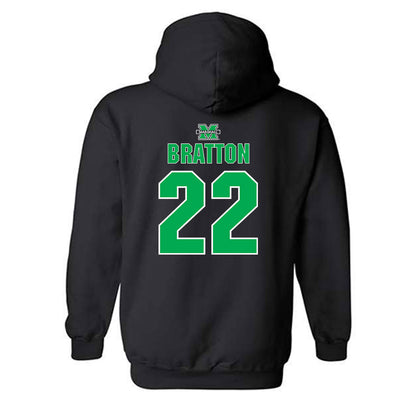 Marshall - NCAA Women's Basketball : Emily Bratton - Sports Shersey Hooded Sweatshirt-1