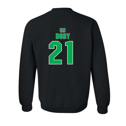 Marshall - NCAA Women's Basketball : Emari Doby - Sports Shersey Crewneck Sweatshirt-1