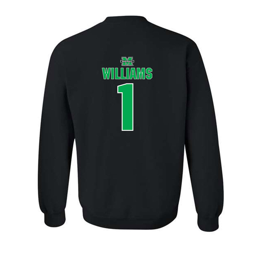 Marshall - NCAA Women's Basketball : TreShondra Williams - Sports Shersey Crewneck Sweatshirt-1