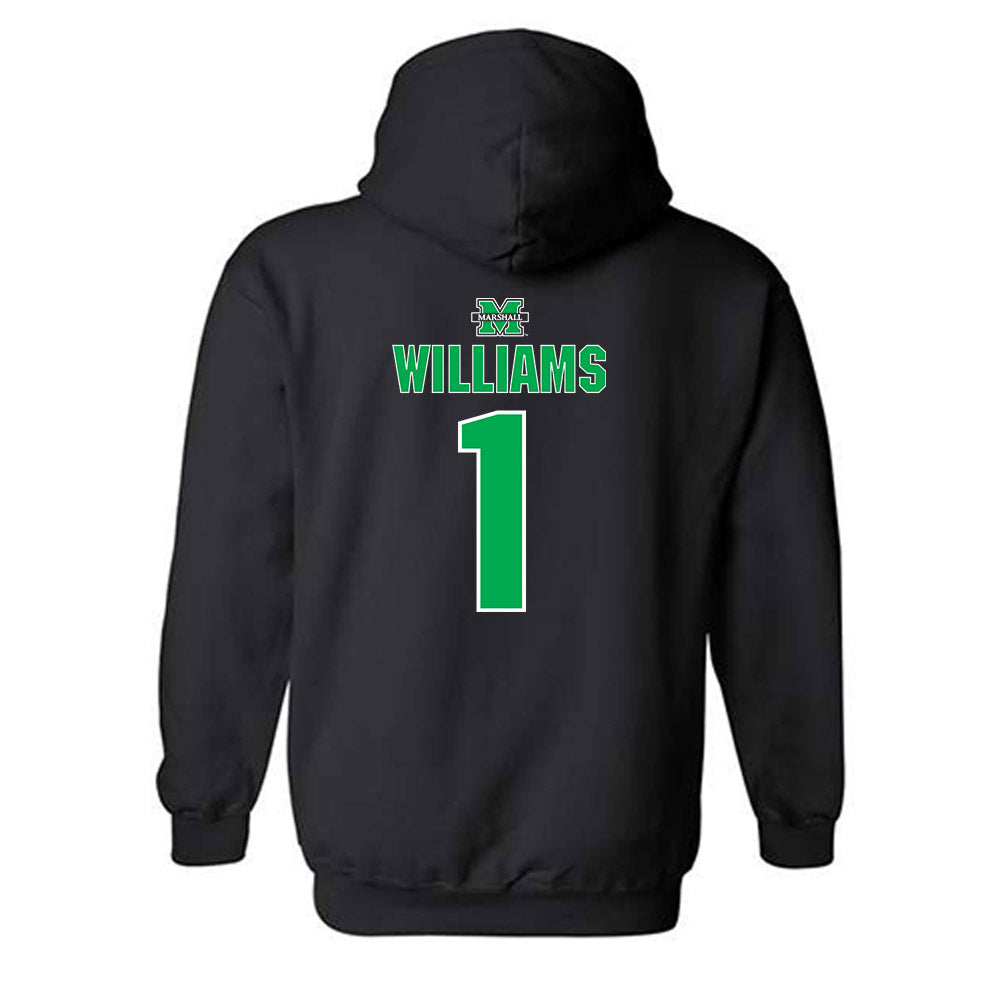 Marshall - NCAA Women's Basketball : TreShondra Williams - Sports Shersey Hooded Sweatshirt-1