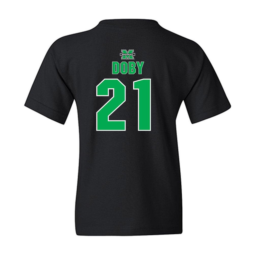 Marshall - NCAA Women's Basketball : Emari Doby - Sports Shersey Youth T-Shirt-1