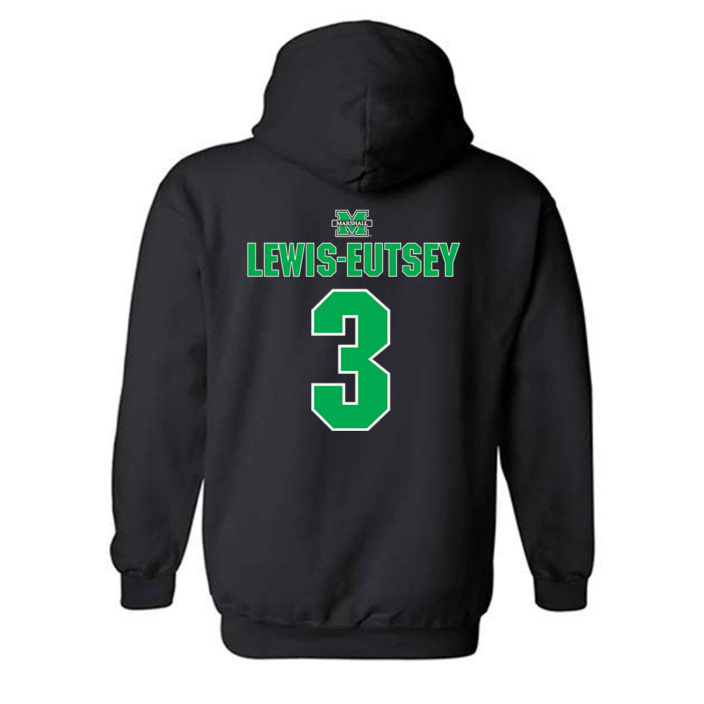 Marshall - NCAA Women's Basketball : Timaya Lewis-Eutsey - Sports Shersey Hooded Sweatshirt-1