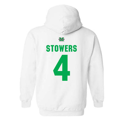 Marshall - NCAA Women's Basketball : Zenthia Stowers - Sports Shersey Hooded Sweatshirt-1