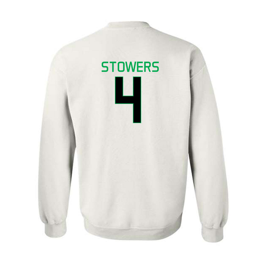 Marshall - NCAA Women's Basketball : Zenthia Stowers - Sports Shersey Crewneck Sweatshirt-1