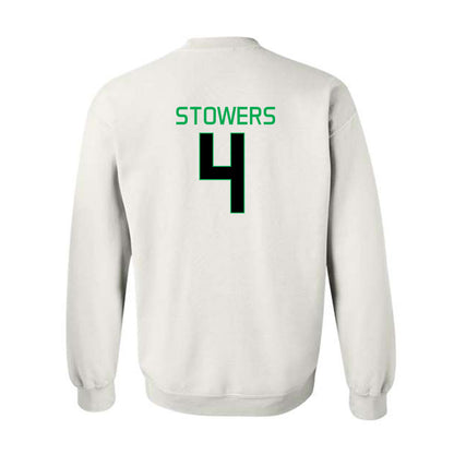 Marshall - NCAA Women's Basketball : Zenthia Stowers - Sports Shersey Crewneck Sweatshirt-1