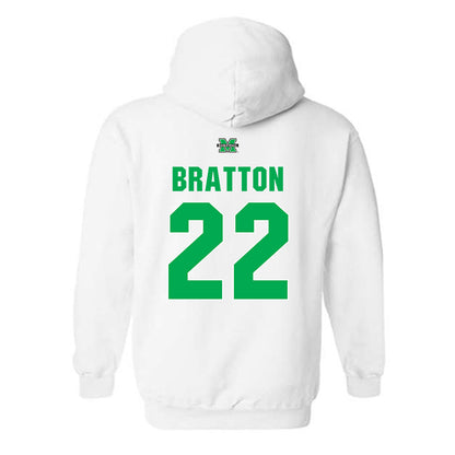 Marshall - NCAA Women's Basketball : Emily Bratton - Sports Shersey Hooded Sweatshirt-1