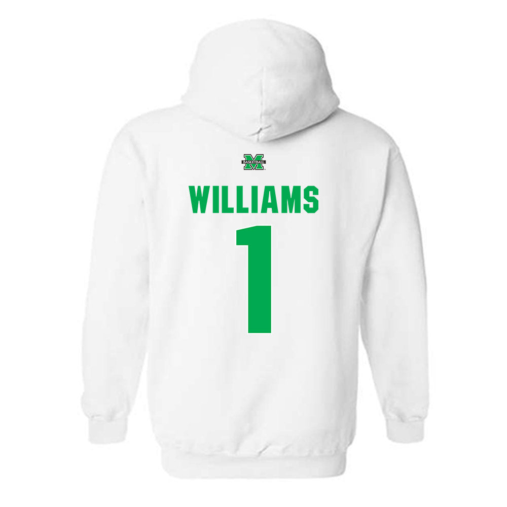 Marshall - NCAA Women's Basketball : TreShondra Williams - Sports Shersey Hooded Sweatshirt-1