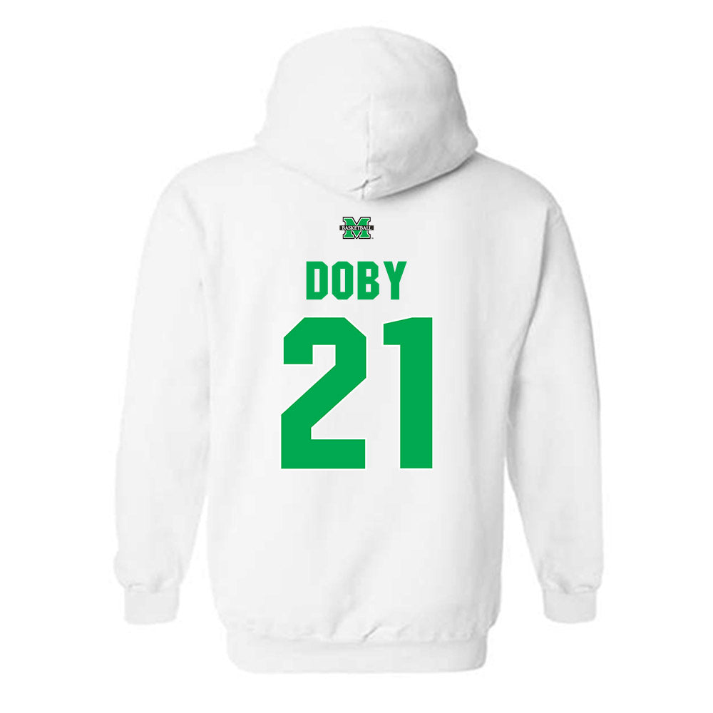 Marshall - NCAA Women's Basketball : Emari Doby - Sports Shersey Hooded Sweatshirt-1