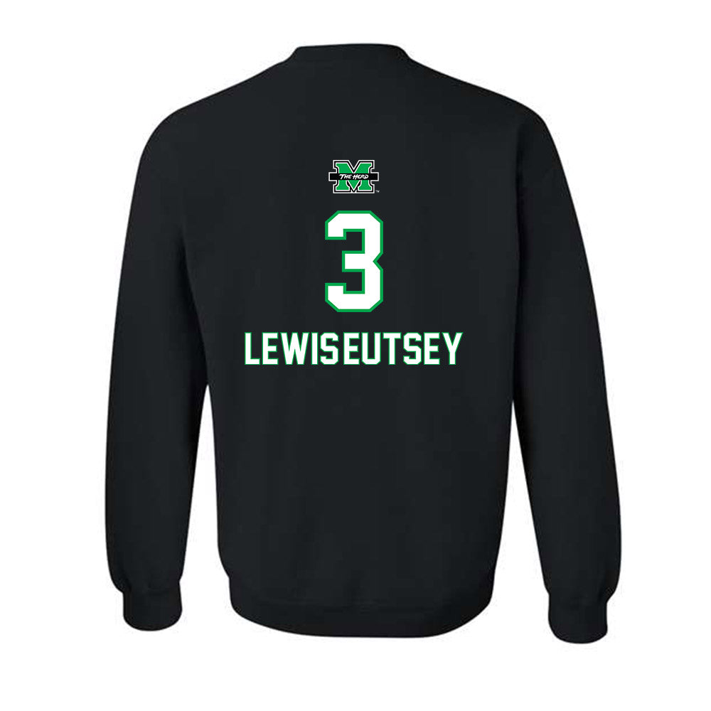Marshall - NCAA Women's Basketball : Timaya Lewis-Eutsey - Generic Shersey Crewneck Sweatshirt-1