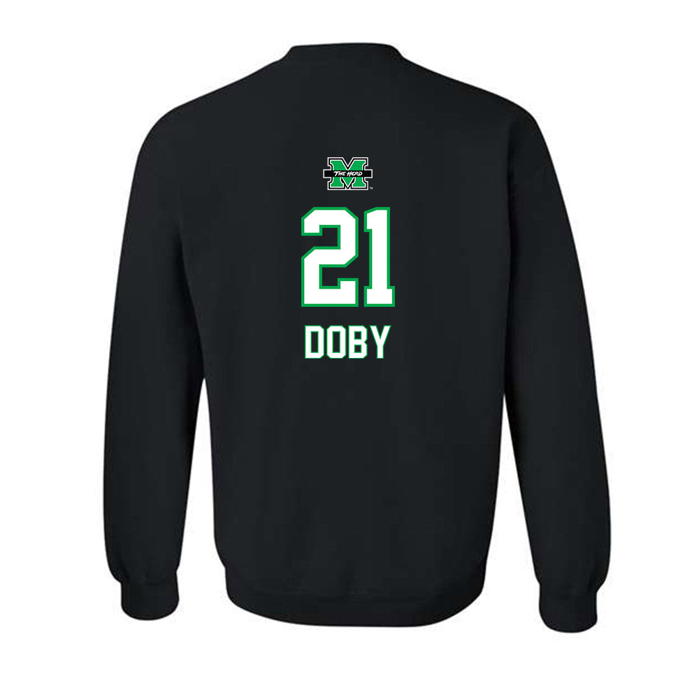 Marshall - NCAA Women's Basketball : Emari Doby - Generic Shersey Crewneck Sweatshirt-1