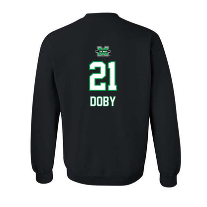 Marshall - NCAA Women's Basketball : Emari Doby - Generic Shersey Crewneck Sweatshirt-1