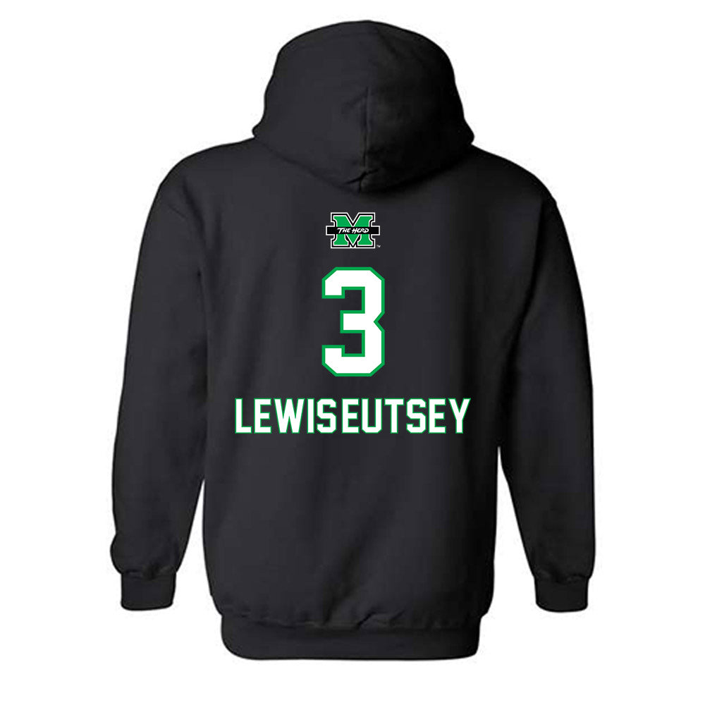 Marshall - NCAA Women's Basketball : Timaya Lewis-Eutsey - Generic Shersey Hooded Sweatshirt-1