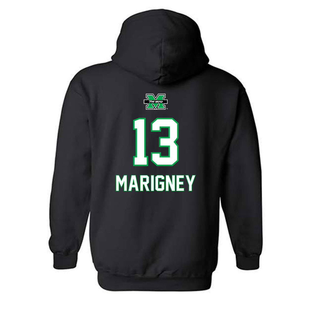 Marshall - NCAA Women's Basketball : Leyocha Somone Marigney - Generic Shersey Hooded Sweatshirt