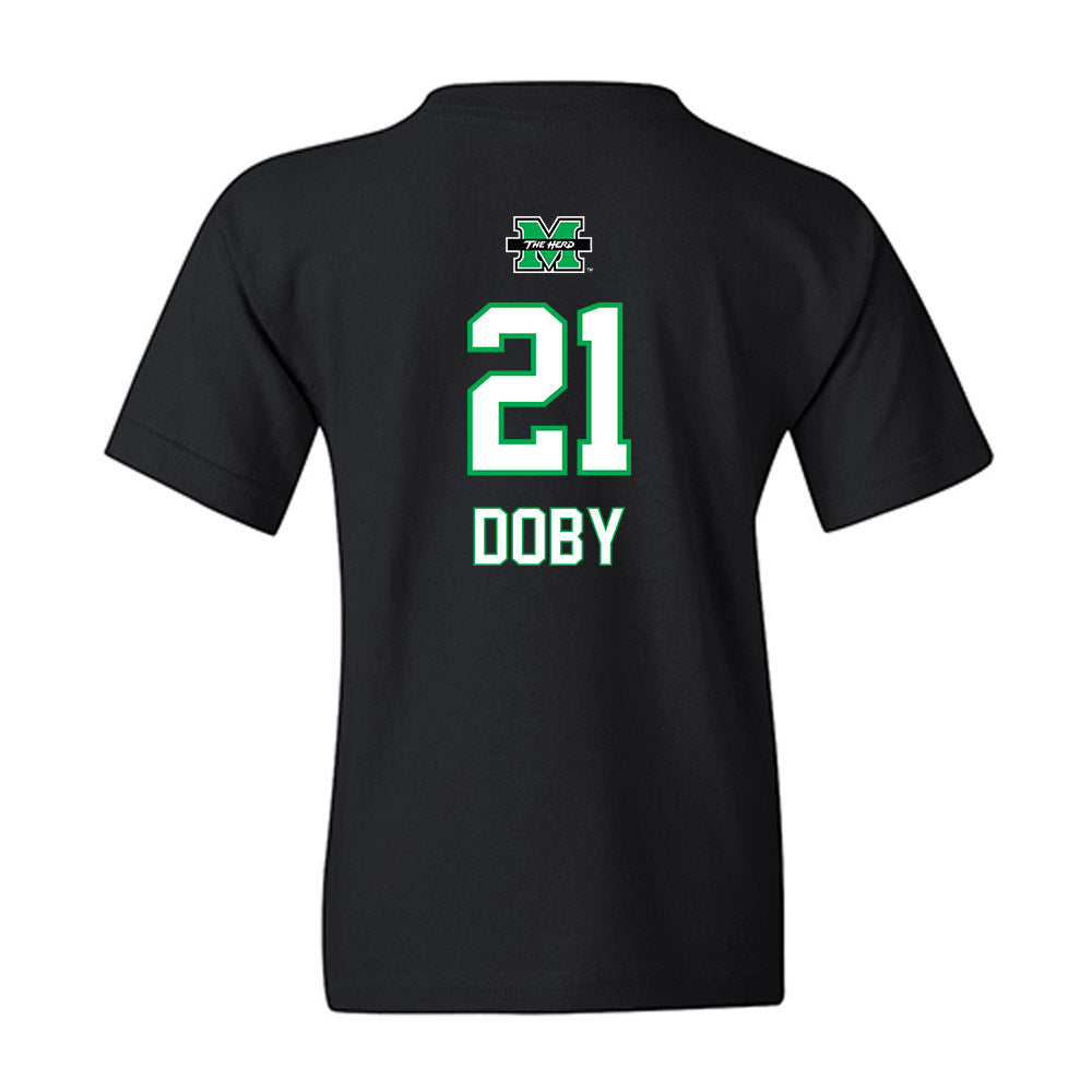 Marshall - NCAA Women's Basketball : Emari Doby - Generic Shersey Youth T-Shirt-1