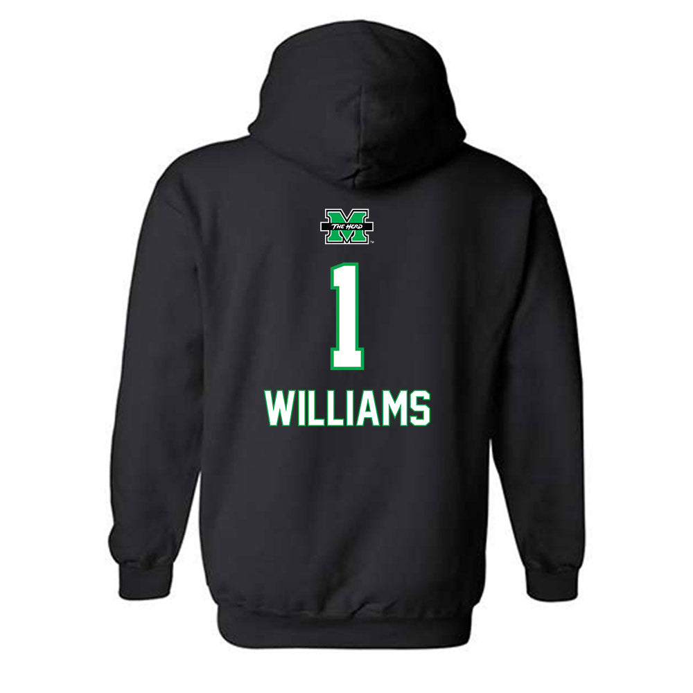 Marshall - NCAA Women's Basketball : TreShondra Williams - Generic Shersey Hooded Sweatshirt-1