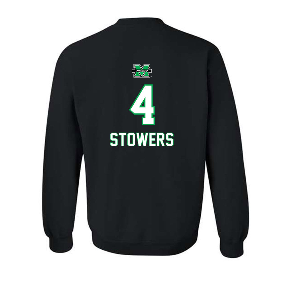 Marshall - NCAA Women's Basketball : Zenthia Stowers - Generic Shersey Crewneck Sweatshirt-1