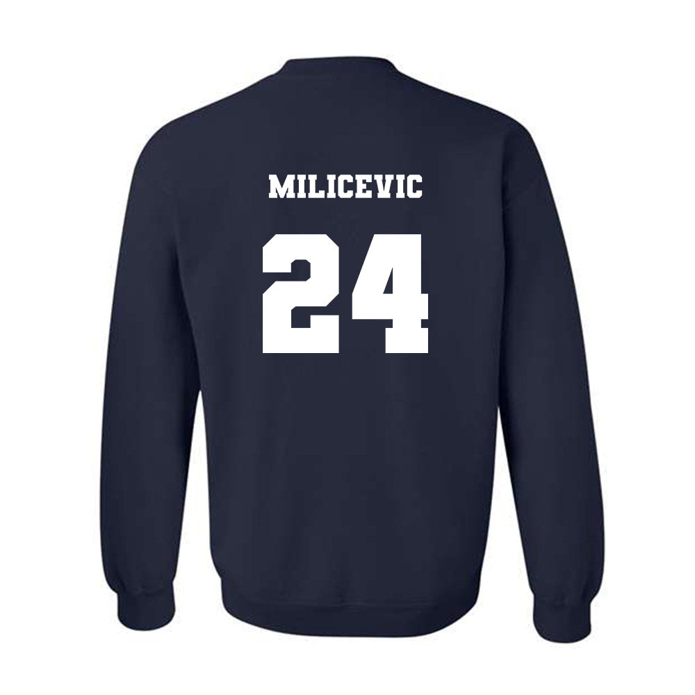 Xavier - NCAA Men's Basketball : Jovan Milicevic - Generic Shersey Crewneck Sweatshirt-1