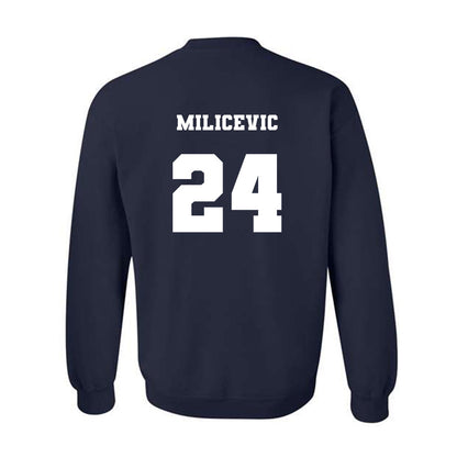 Xavier - NCAA Men's Basketball : Jovan Milicevic - Generic Shersey Crewneck Sweatshirt-1