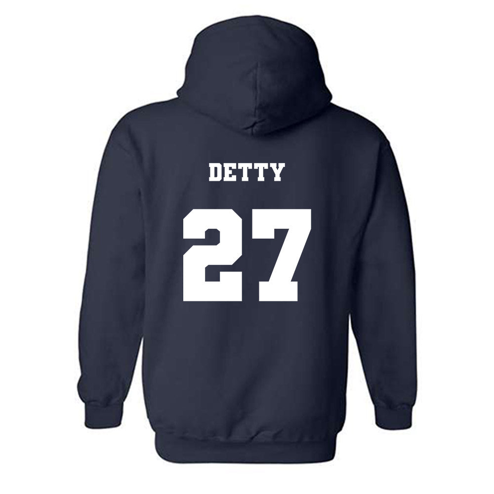 Xavier - NCAA Men's Soccer : Ely Detty - Generic Shersey Hooded Sweatshirt-1