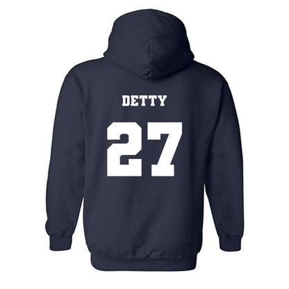 Xavier - NCAA Men's Soccer : Ely Detty - Generic Shersey Hooded Sweatshirt-1