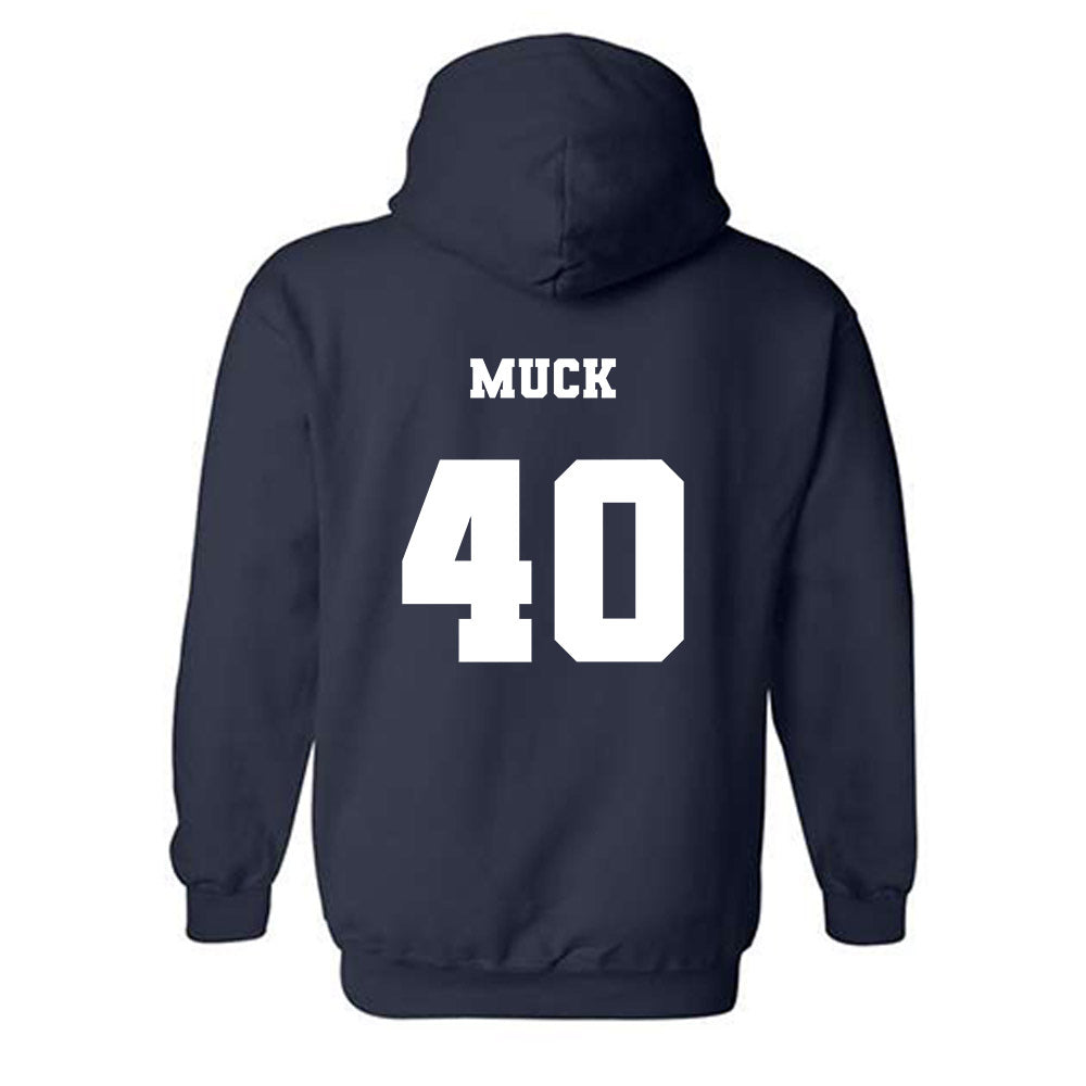 Xavier - NCAA Baseball : Karter Muck - Generic Shersey Hooded Sweatshirt-1