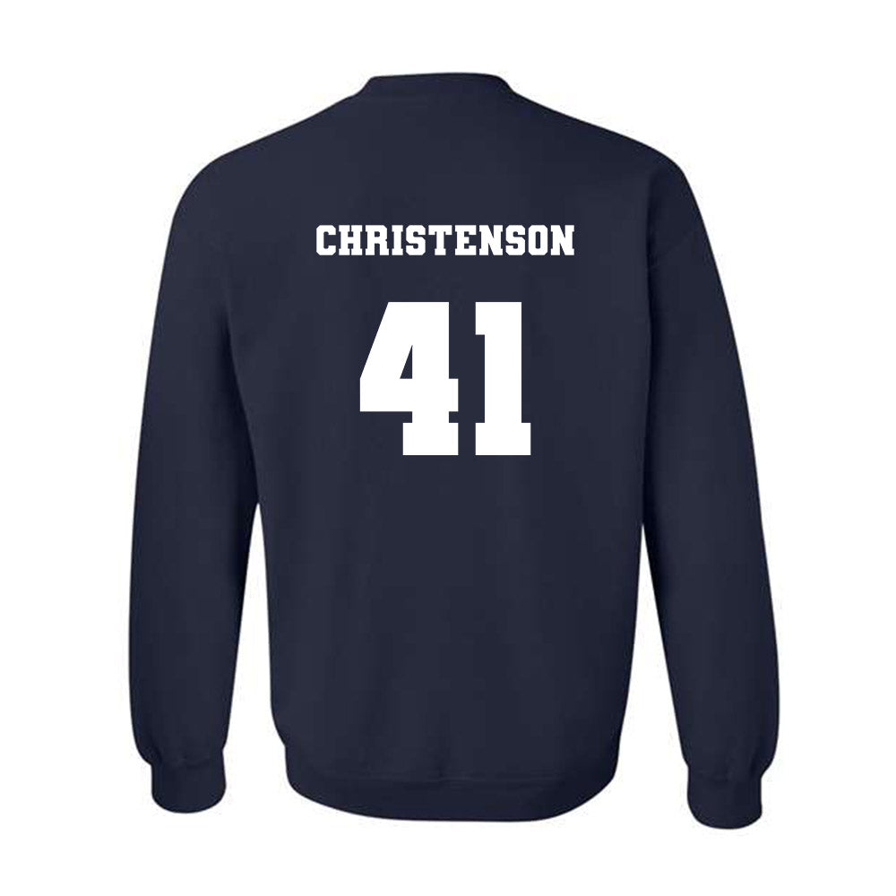 Xavier - NCAA Baseball : Carter Christenson - Generic Shersey Crewneck Sweatshirt-1