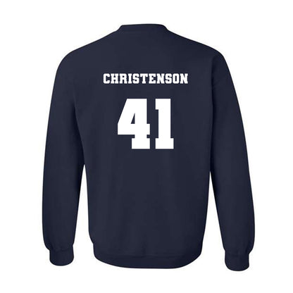 Xavier - NCAA Baseball : Carter Christenson - Generic Shersey Crewneck Sweatshirt-1