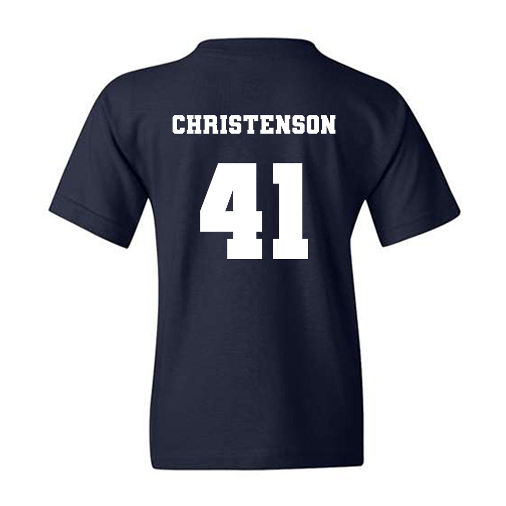 Xavier - NCAA Baseball : Carter Christenson - Generic Shersey Youth T-Shirt-1