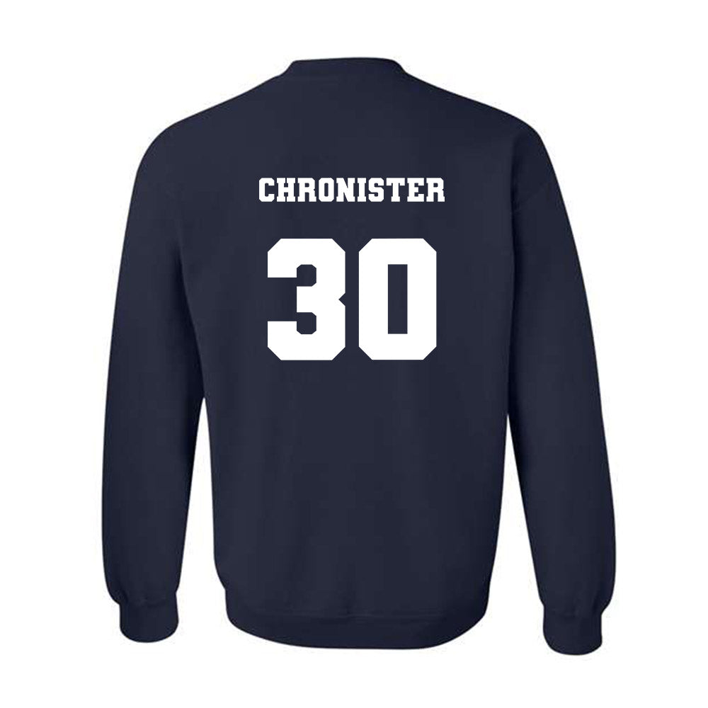 Xavier - NCAA Baseball : Ashton Chronister - Crewneck Sweatshirt Classic Shersey