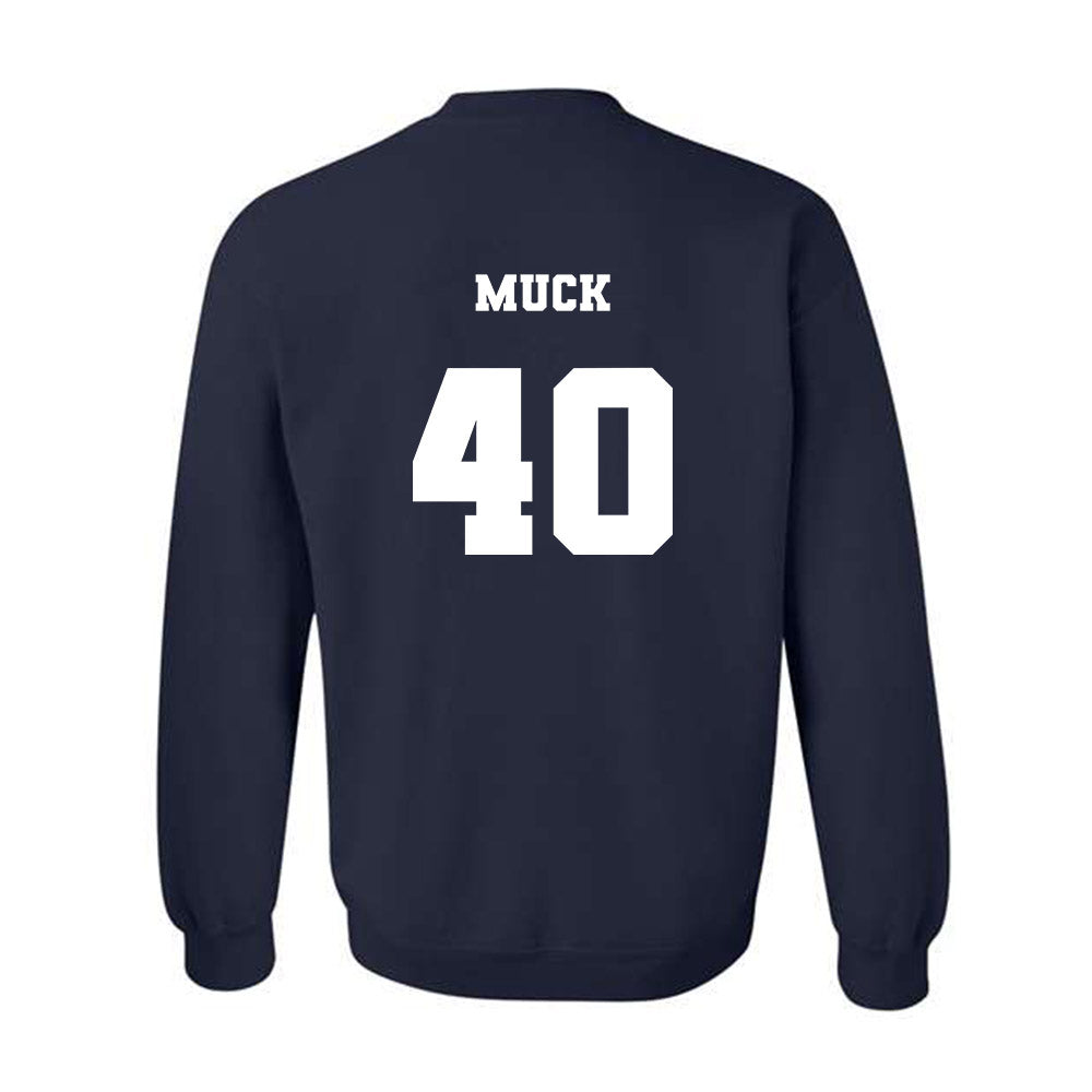 Xavier - NCAA Baseball : Karter Muck - Generic Shersey Crewneck Sweatshirt-1