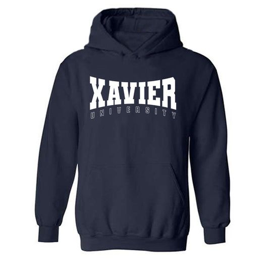 Xavier - NCAA Men's Swimming & Diving : Nick Stroh - Hooded Sweatshirt Classic Shersey