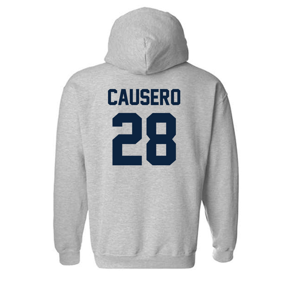 Xavier - NCAA Baseball : Lincoln Causero - Classic Shersey Hooded Sweatshirt-1