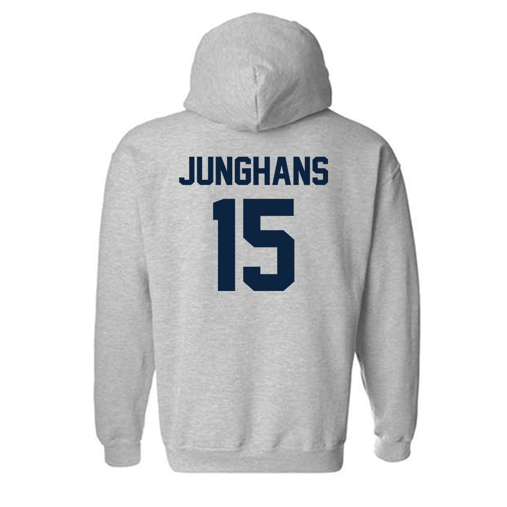 Xavier - NCAA Baseball : Alex Junghans - Classic Shersey Hooded Sweatshirt-1