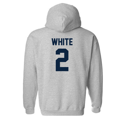 Xavier - NCAA Women's Basketball : Savannah White - Classic Shersey Hooded Sweatshirt-1