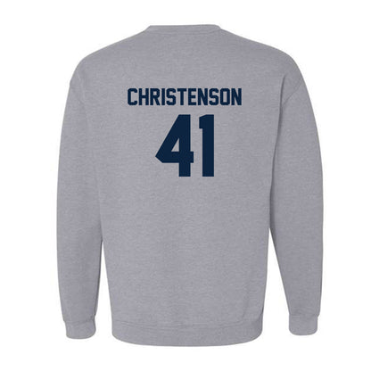Xavier - NCAA Baseball : Carter Christenson - Classic Shersey Crewneck Sweatshirt-1