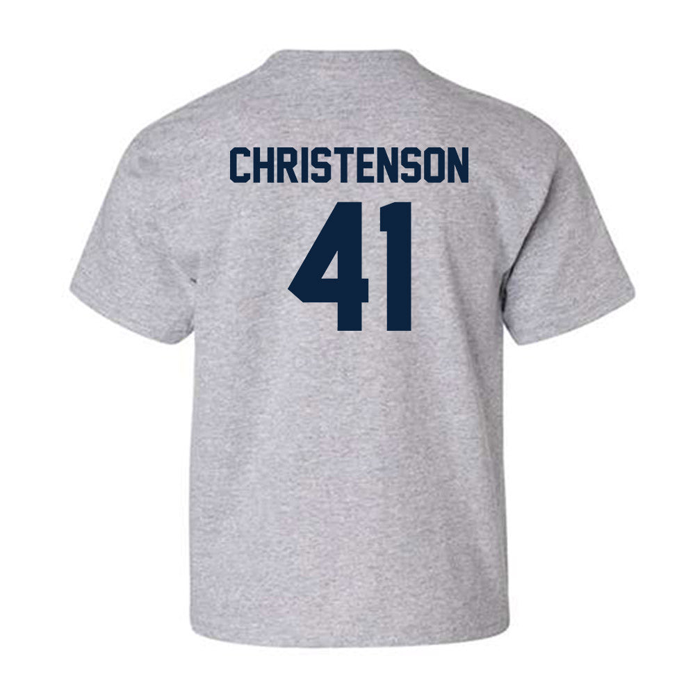 Xavier - NCAA Baseball : Carter Christenson - Classic Shersey Youth T-Shirt-1