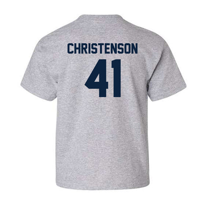 Xavier - NCAA Baseball : Carter Christenson - Classic Shersey Youth T-Shirt-1